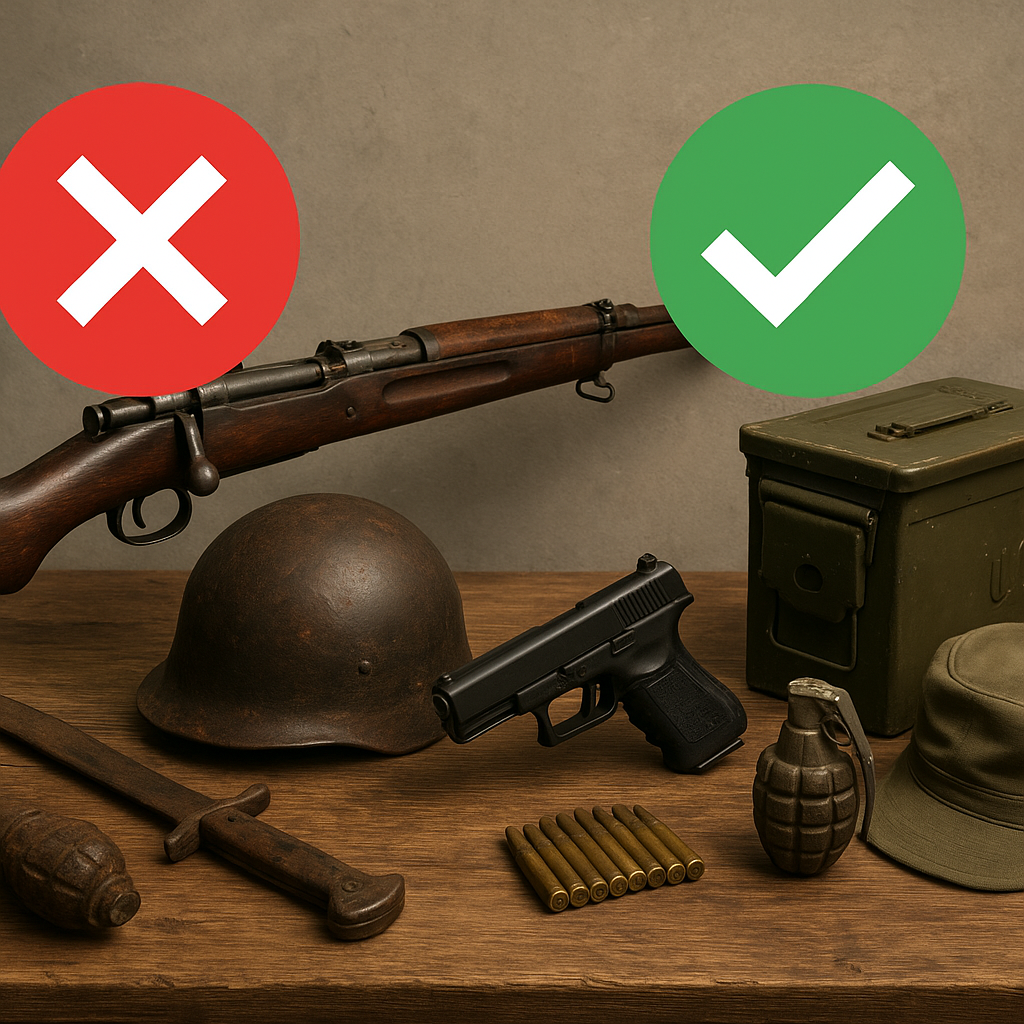 Kolekcjonowanie militariów – co wolno, a czego nie
