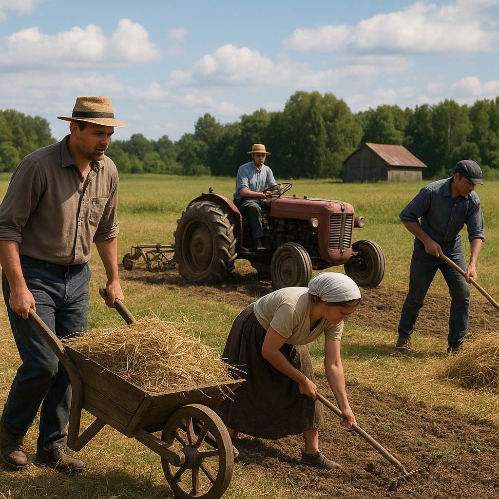 Jakie prace wykonuje się na wsi